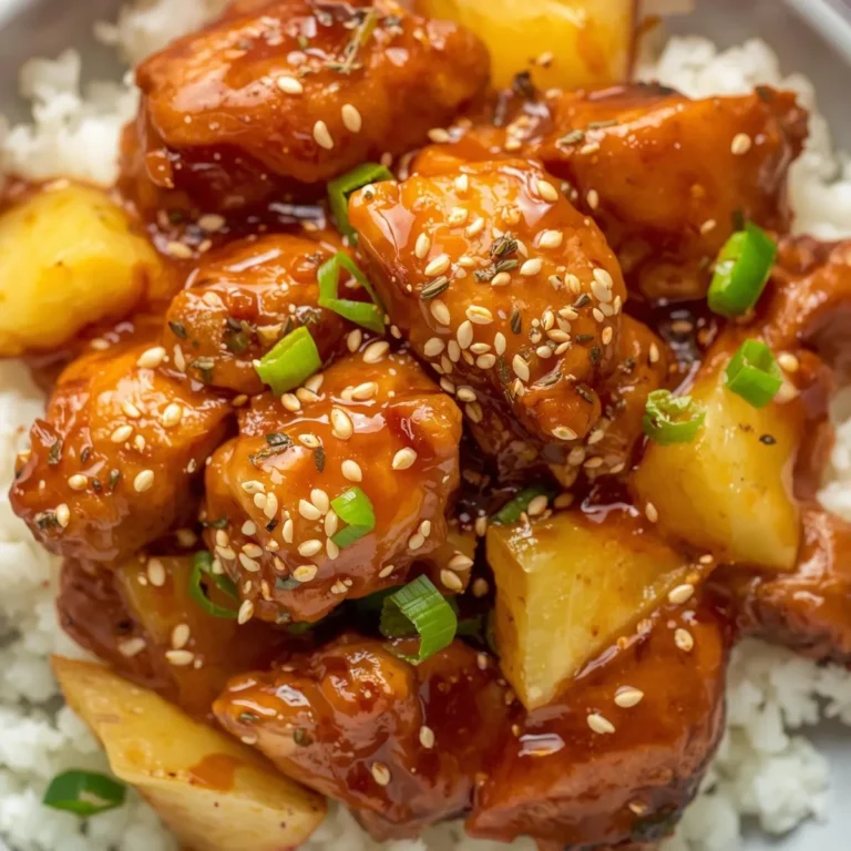 Sticky Pineapple Chicken – Sweet, Tangy & Irresistible