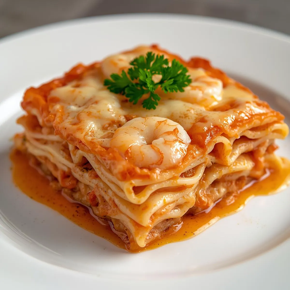 Garlic Butter Shrimp Scampi Lasagna