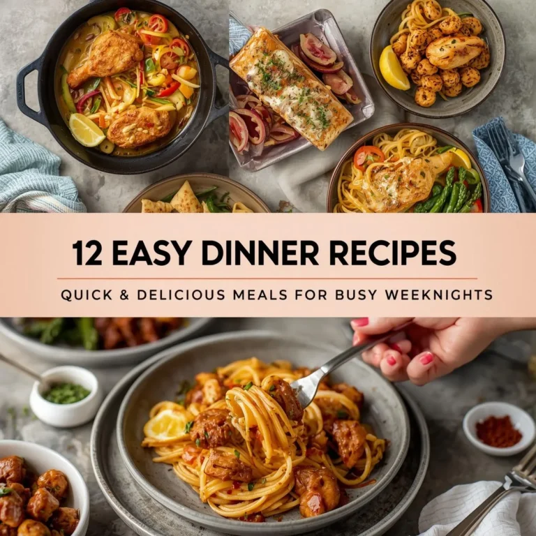 12 Easy Dinner Recipes for Busy Weeknights