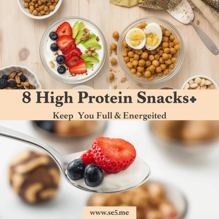 8 High Protein Snacks for Weight Loss to Keep You Full and Energized