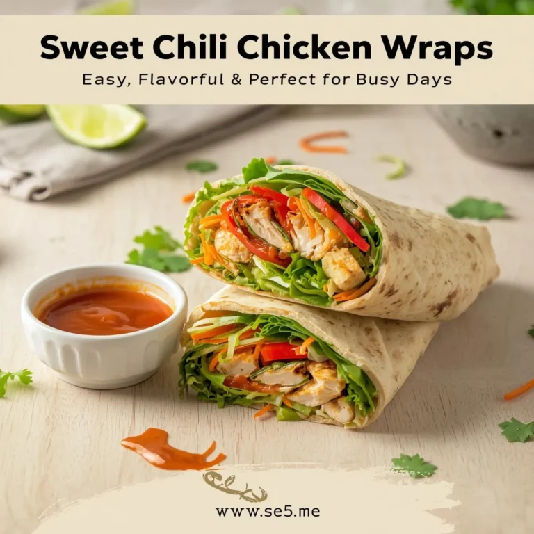 Sweet Chili Chicken Wraps Easy, Flavorful & Perfect for Busy Days