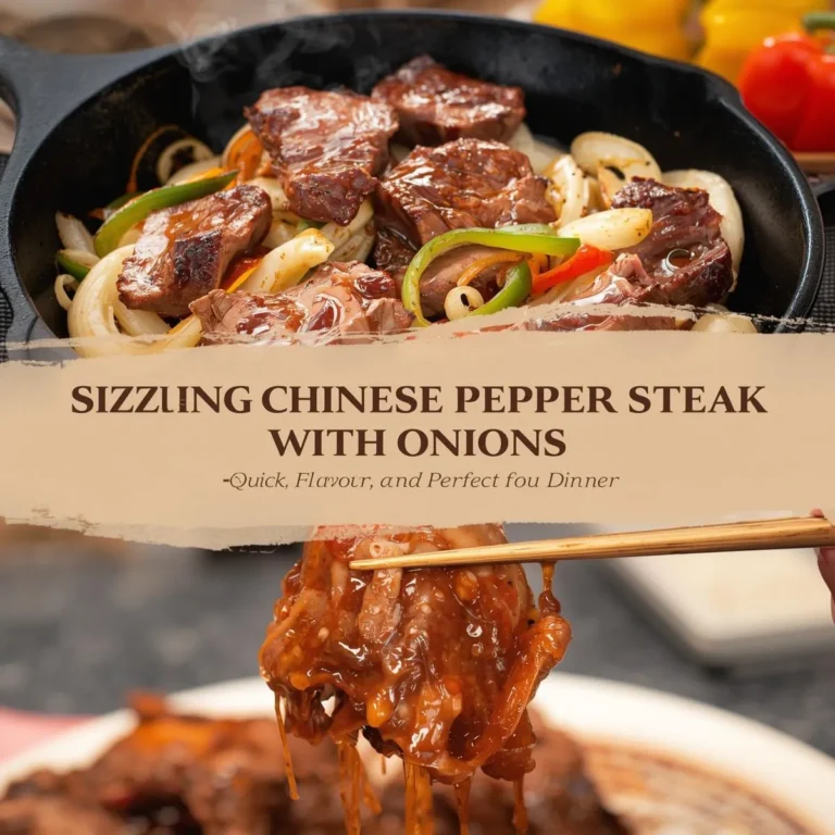 Sizzling Chinese Pepper Steak with Onions – Quick, Flavorful & Homemade