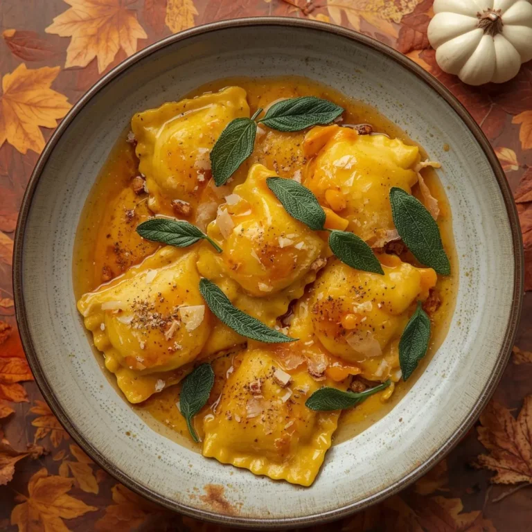 Butternut Squash Ravioli with Sage Brown Butter