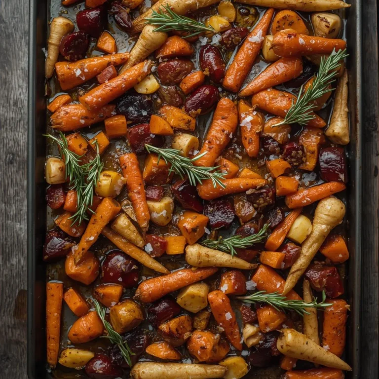 Roasted Root Vegetable Medley with Rosemary & Honey