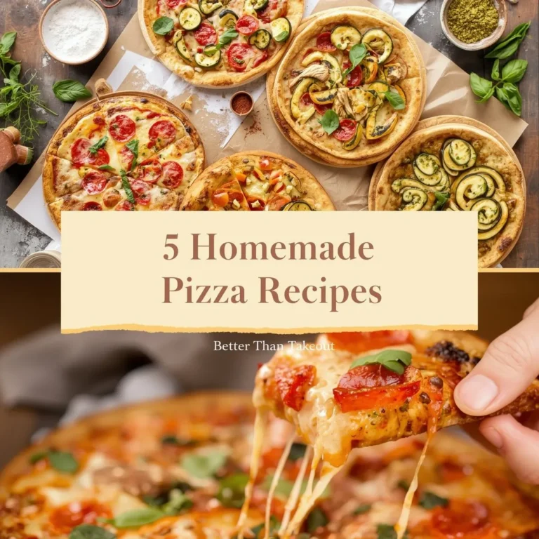 5 Homemade Pizza Recipes Better Than Takeout