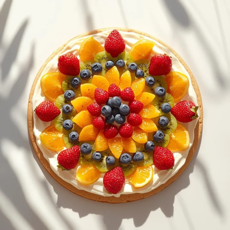 Easy Fruit Pizza Recipe with Fresh Fruit