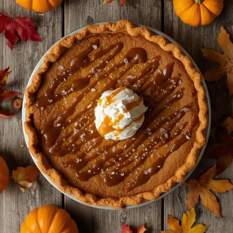 Salted Caramel Pumpkin Pie