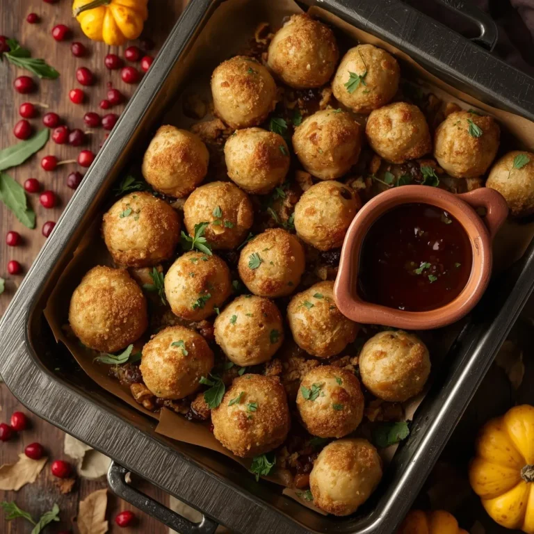Thanksgiving Stuffing Balls | Easy Side Dish Recipe for Holiday Dinners