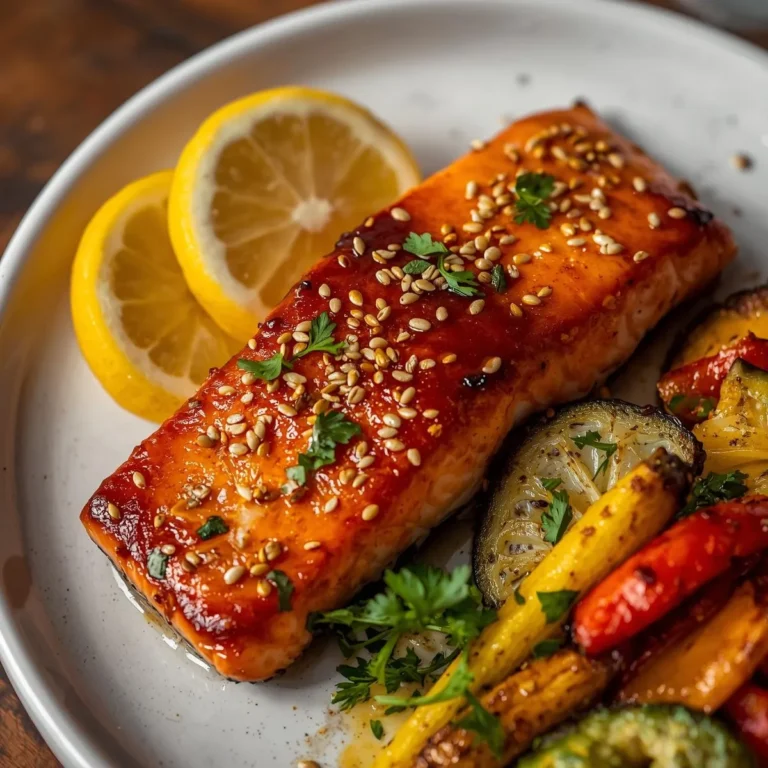 Maple-Mustard Glazed Salmon