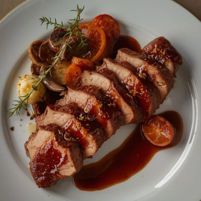 Duck à l’Orange with Port Reduction