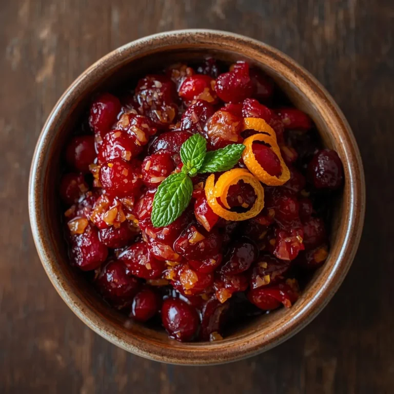 Cranberry-Orange Relish with Ginger
