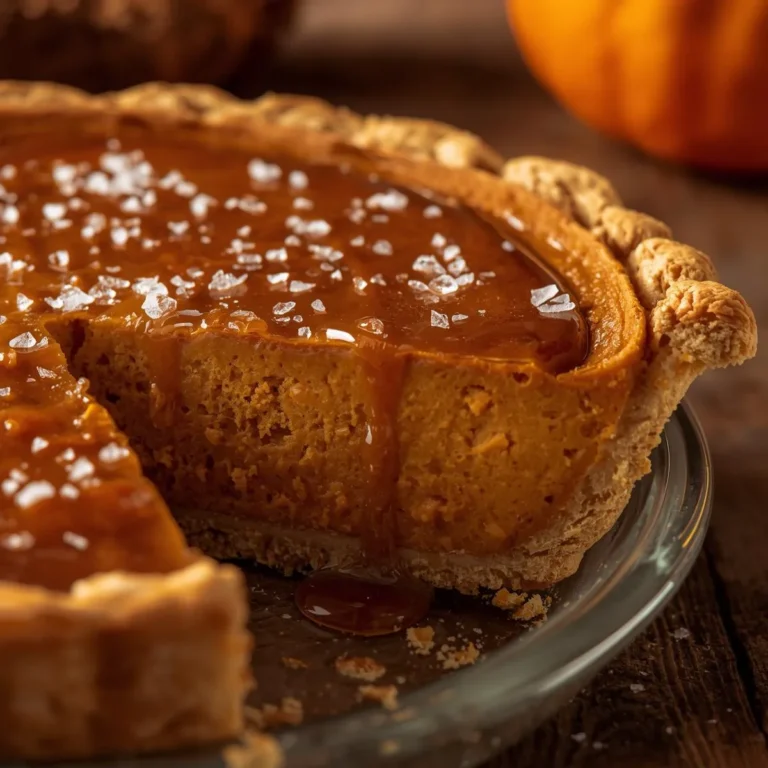 Salted Caramel Pumpkin Pie