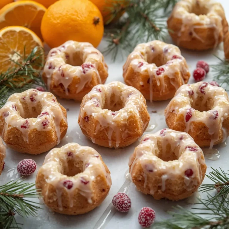 Mini Cranberry Orange Bundt Cakes