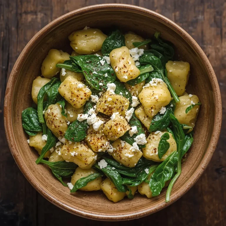 Creamy Gnocchi with Spinach and Feta Recipe | Healthy Dinner Inspiration