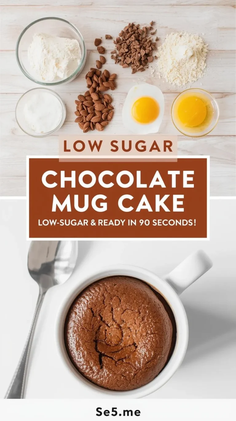 Chocolate Mug Cake (Low-Sugar)