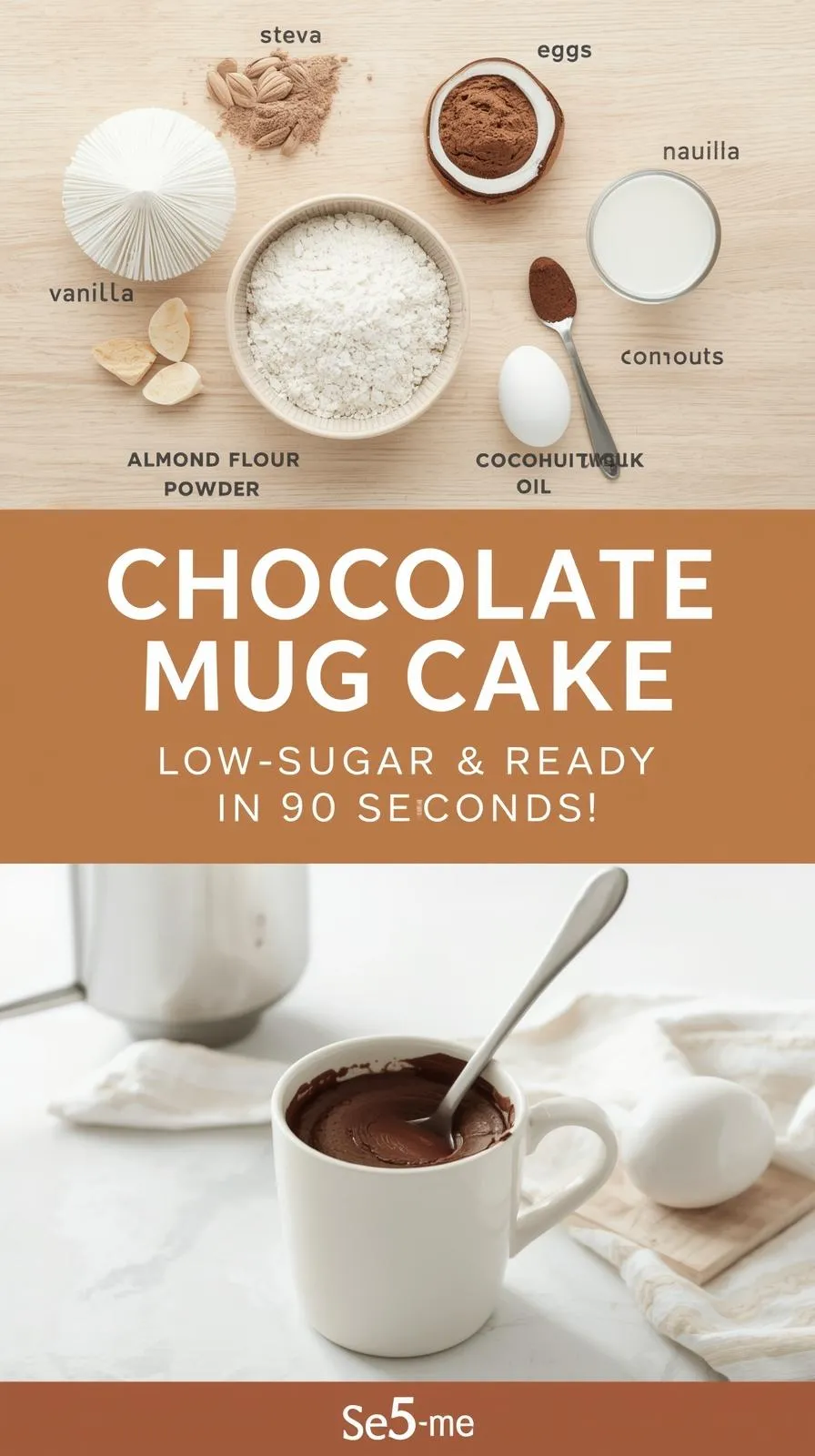 Chocolate Mug Cake (Low-Sugar)