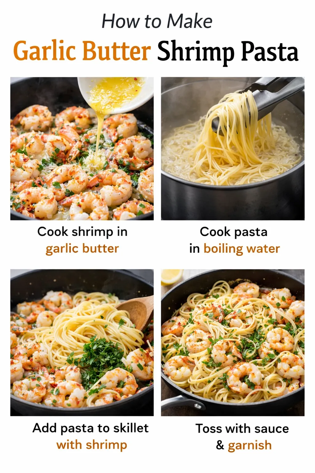 Garlic Butter Shrimp Pasta